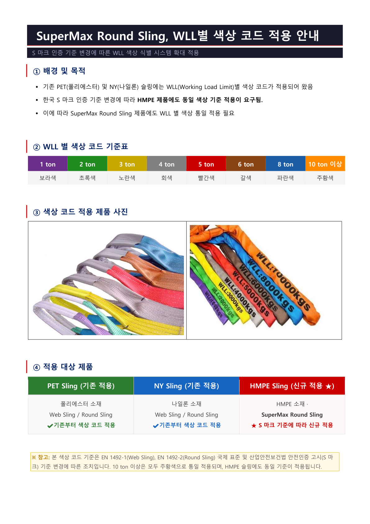 WLL 별 색상 코드